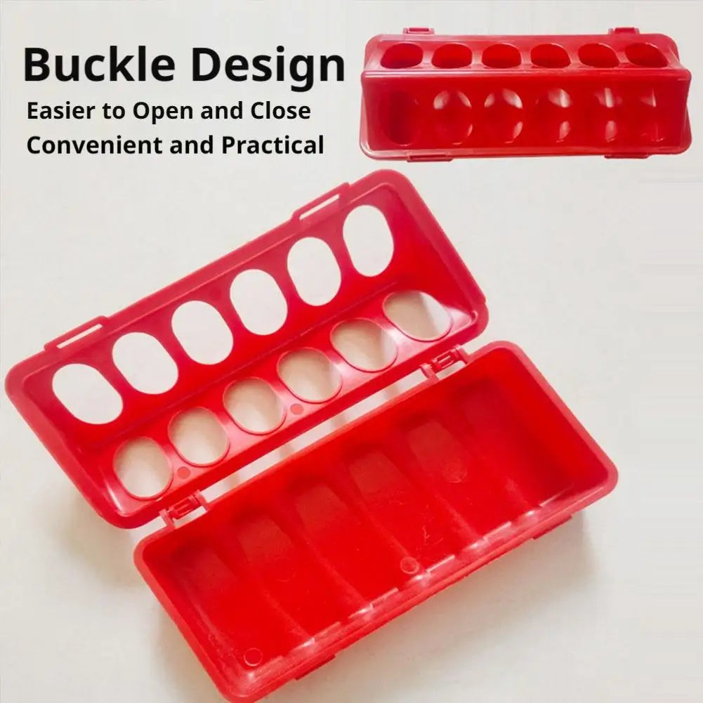 12-Hole Anti-Waste Poultry Feeder for Quail Chicks Pigeons – Durable Plastic Double-Sided Feeding Tray, Prevents Food Scattering