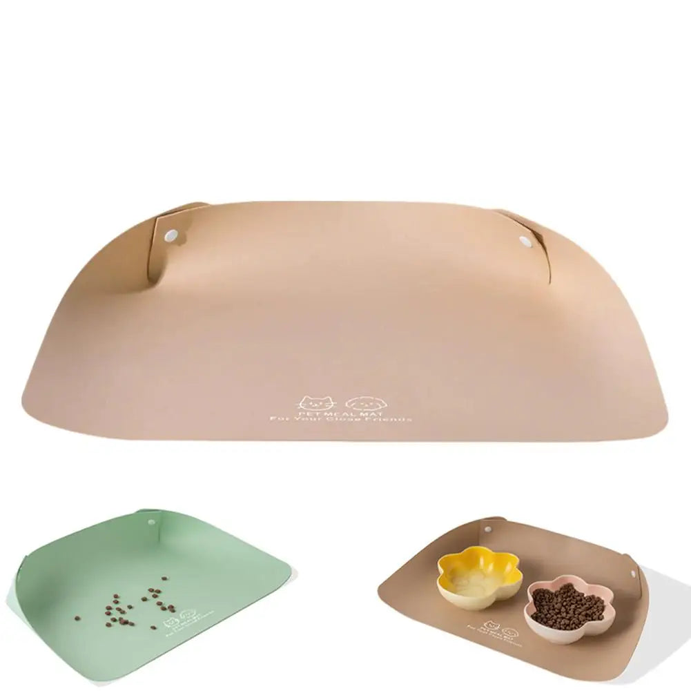 Pet Silicone Food Mat Placemat Waterproof Prevent Spills Dog Feeding Mats Easy to Clean Non-Slip Pet Feeding Water Supplies