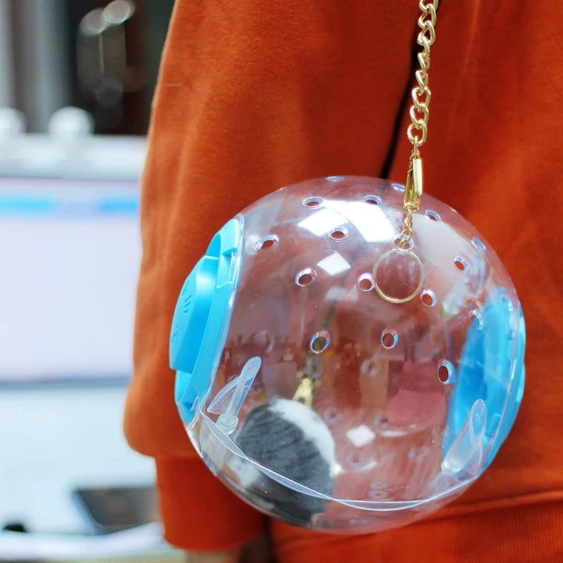 12cm Small Pet Hamster Running Ball Transparent Grounder Pet Mice Gerbil Exercise Jogging Play Toy Small Animals Supplies