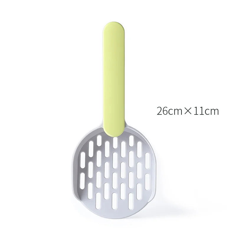 New Pet Litter Shovel Candy Color High Appearance Horizontal Handle Cat Toilet Shovel Poop Pickup Cat Cleaning Supplies
