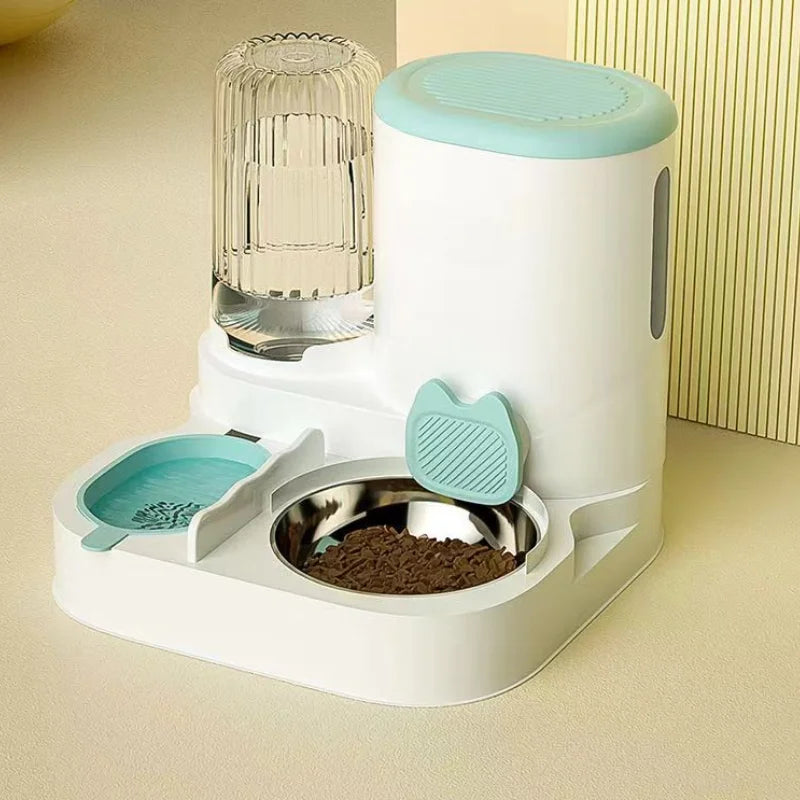 Automatic Cat Bowl Feeder & Water Dispenser