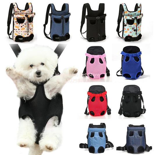 New Models Upgraded Adjustable Cat And Dog Carrying Bag Pet Backpack Portable Bag Outdoor Travel Camping Hiking Chest Carrying