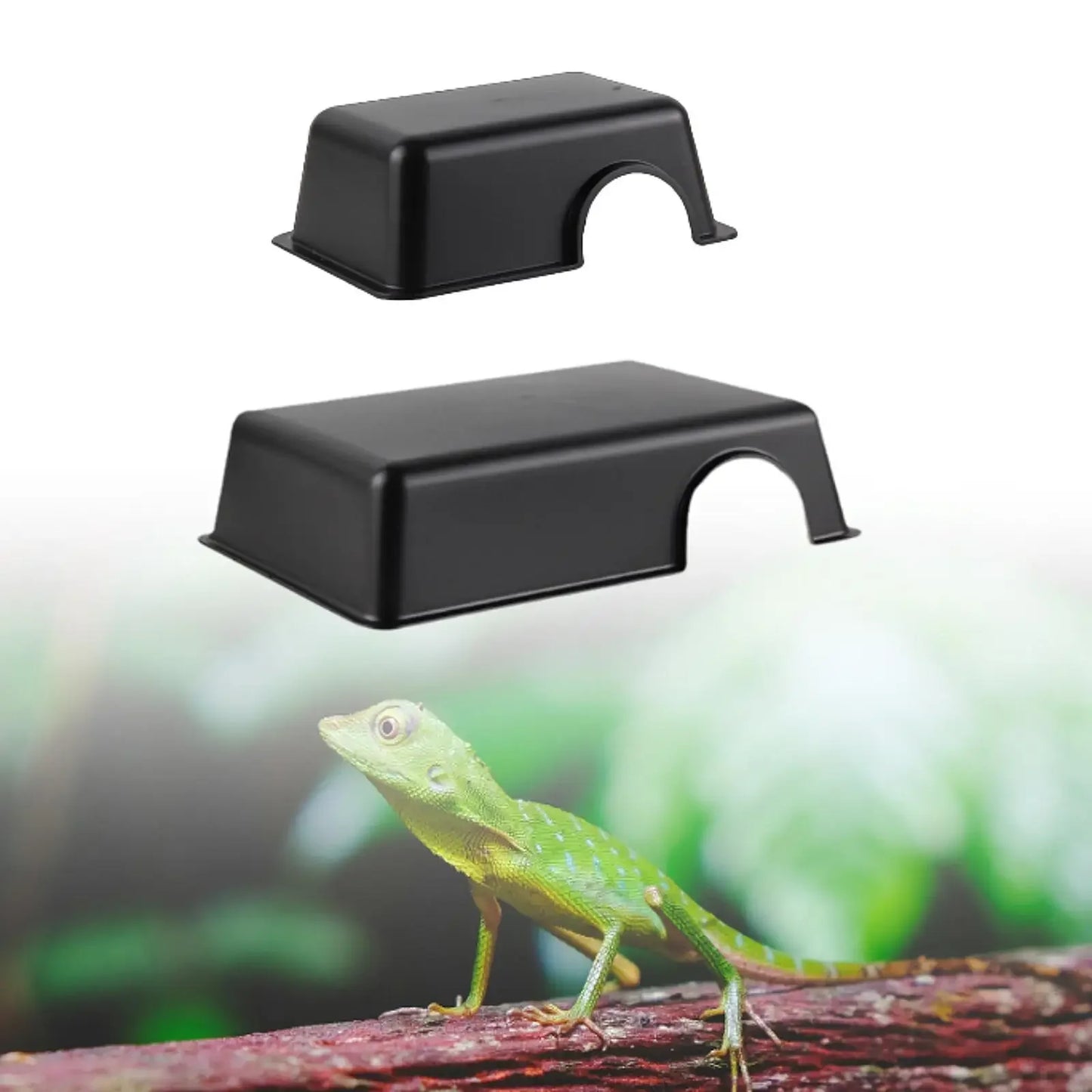 Reptile Hide Box Reptile Hide Nest Ventilated Shelter Portable Small Animal Hideaway Snake Hides Humid Hide for Gecko Snake
