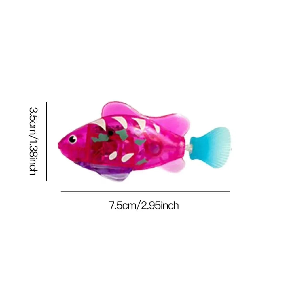 Cat Toy LED Inductive Interactive Swimming Robot Fish Toys Glowing Electric Fishs Stimulate Kitten Hunting Instinct Pet Products