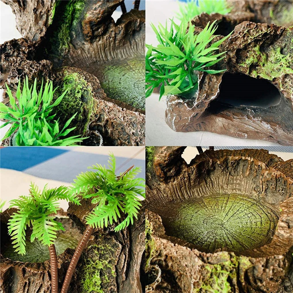 Multifunctional Reptile Resin Bowl For Food And Water Any Reptile Reptile Food Water Dish Decorative
