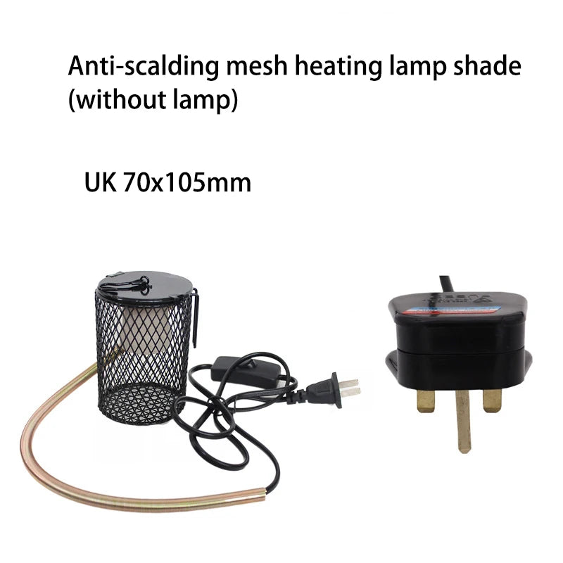 Reptile heat preservation lamp ceramic heating lamp  reptile  small pet ceramic heating lamp cover set against scald