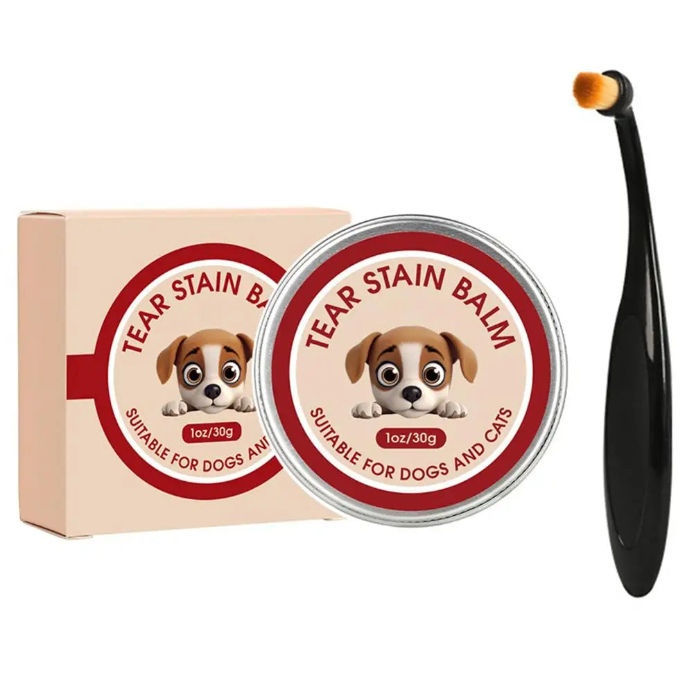 Pet Lacrimal Gland Cleaning Cream,Soothing Skin Isolating Tears Preventing Pigmentation Cat Dog Universal Tear Stain Balm Care