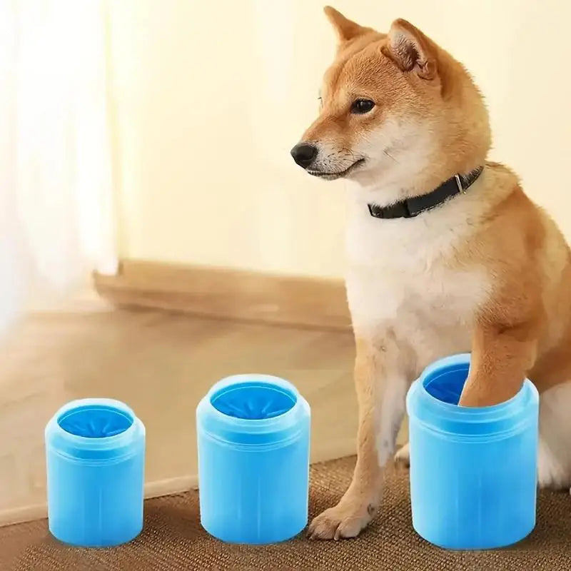 Pet Paw Cleaner Soft Silicone Foot Cleaning Brush Portable Pet Dogs Towel Foot Washer Cleaning Bucket Clean Brush Washing Cup