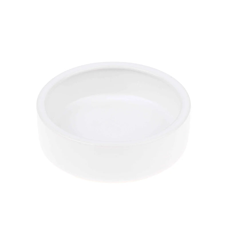 Reptile Food Bowl Anti-Escape Ceramic Feeder Dish Black White Reptile Water Bowl For Hermit Crab Gecko Chameleon Corn Snake