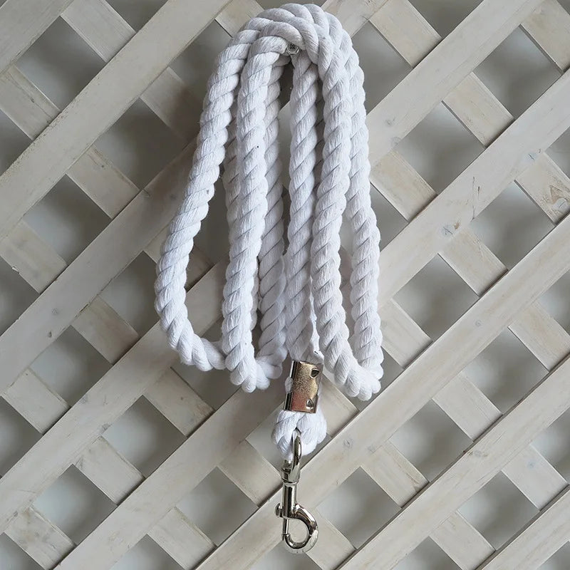 2025 New Equestrian Rein Halters Heavy Duty Cotton Weave Leading Rope Halter Equipment for Horses