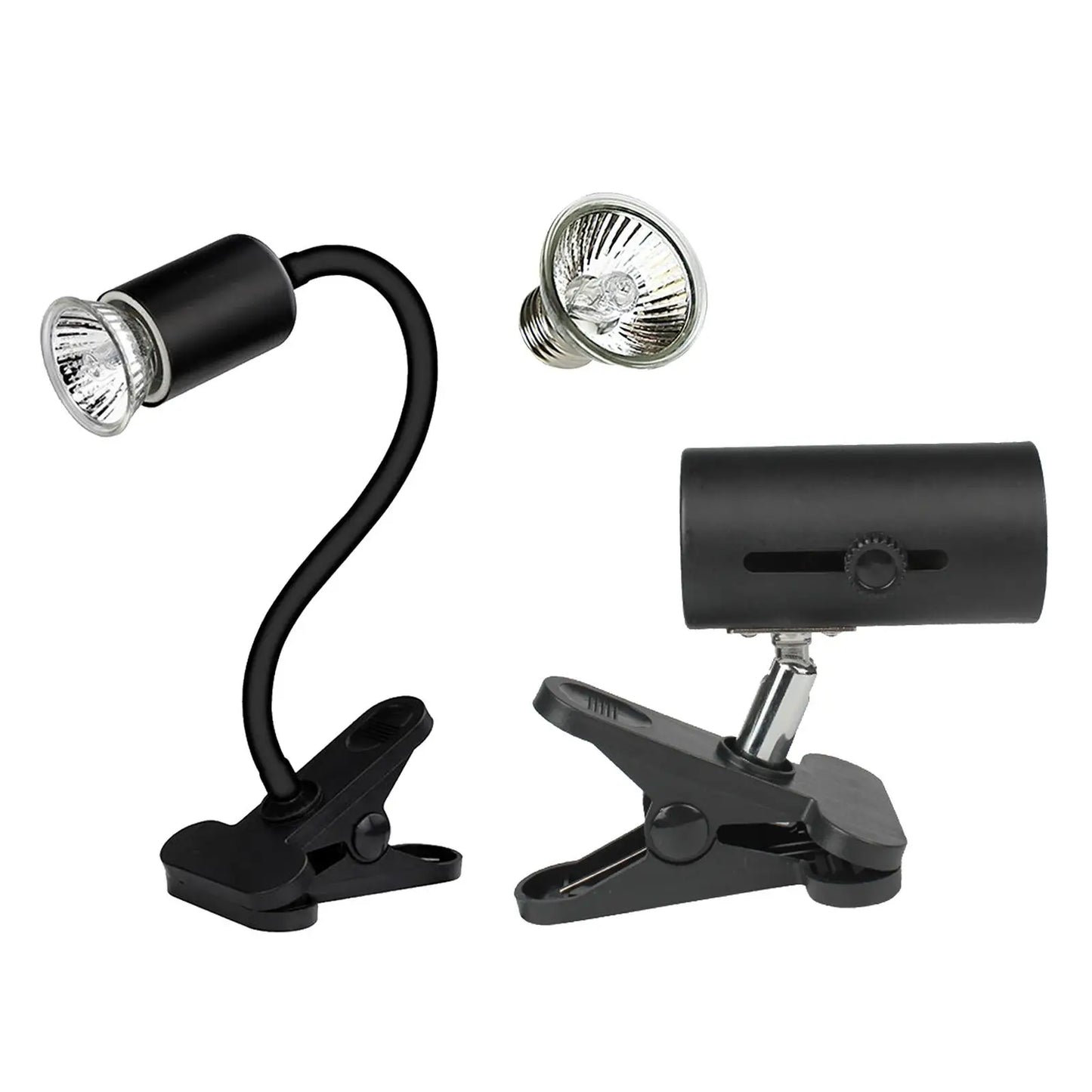 Reptile Heating Lamp, Aquarium Reptile Thermal Reflector, UVA UVB Rotating Clip