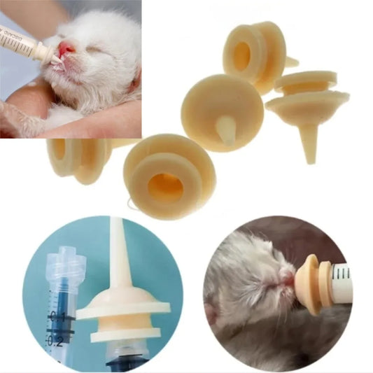 Pets Feeder Supplies Detachable Needle Tube Food Grade Soft Silicone Dogs Cats Feeding Device Newborn Pets Pacifier Syringe Set