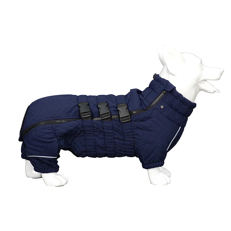 Waterproof Cotton Padded Dog Coat Winter Jacket Windproof For Four Legged Dogs Greyhound Corgi Chihuahua