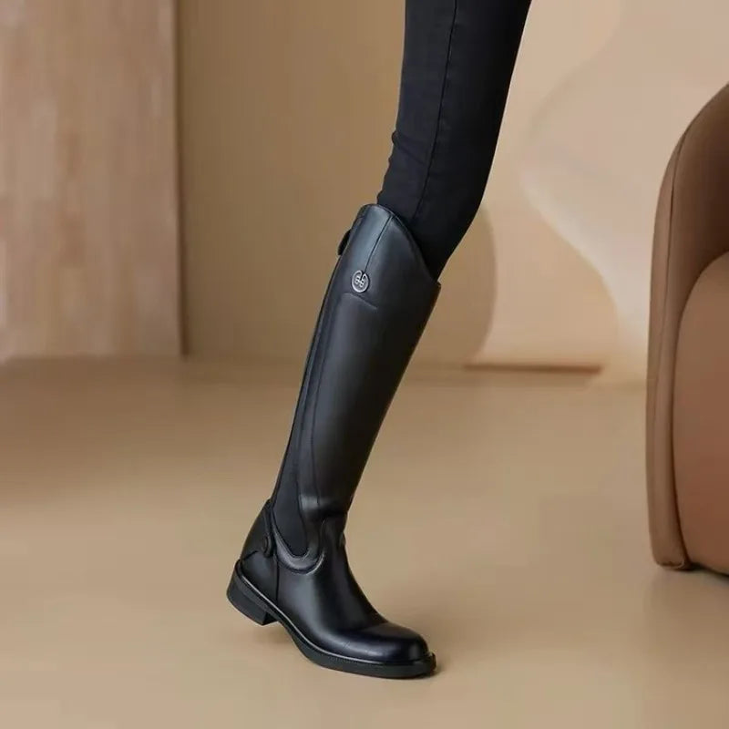 Womens Equestrian Supplies Long Boots Trend Equestrian Boots Riding Equipment Non-Slip Ultra Footwear Resistant Horse Rider Shoe