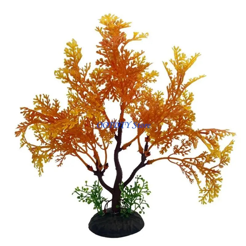 367A Aquarium Plants Artificial Fish for Tank Decorations Underwater Small Tree Plant