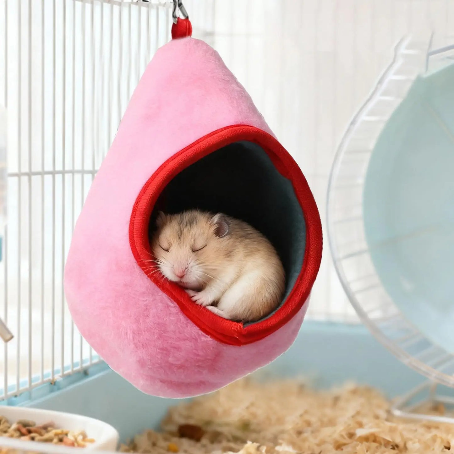 Hamster suspension nest Hamster Hanging Nest Warm Semi-Enclosed Scratch-Resistant Hamster House Hammock Hamster Cage