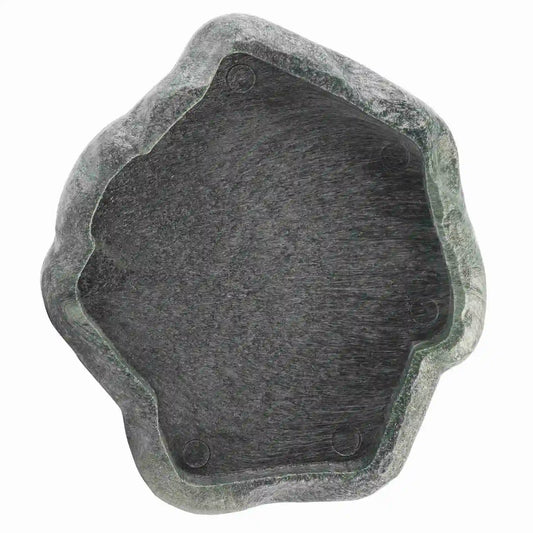 ABS Resin Durable Reptile Rock Food and Water Dish Feeder Bowl for Tortoise Lizard
