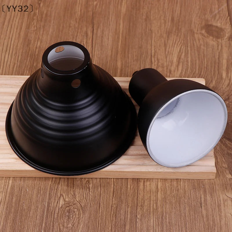 〔YY32〕Reptile Light Fixtures Animals Heat Lamp Protector Lampshade Shell Metal Supplies Reflector Dome Heating Habitat Lighting