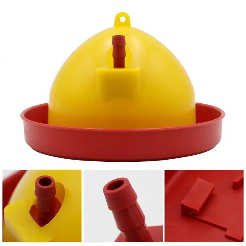 1Set Poultry Water Bowl Automatic Chicken Drinking Water Kettle Chicken Breeding Tools Breeding Feeding Watering Durable Supply