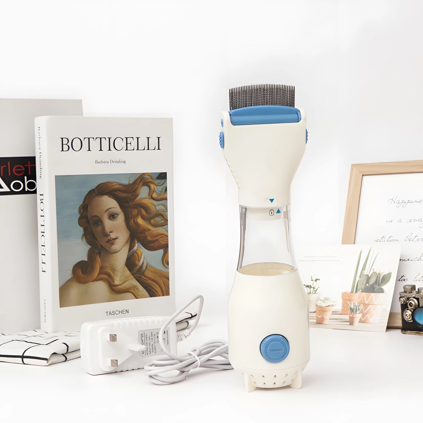 Electric Suction Flea Comb Efficient Cleaning Removing Lice Automatic Clean Comb with Dense Teeth For Dog/Cat Pet Grooming tool