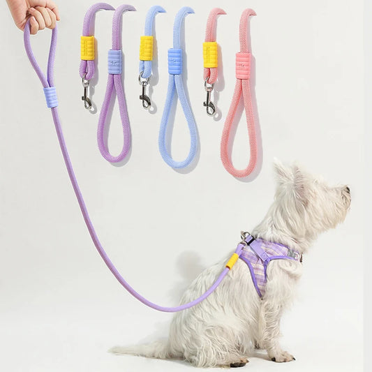 150cm Strong Dog Leash Soft Handle Reinforced Pet Leashes For Small Medium Large Dogs Outdoor Puppy Walking Leading Leash