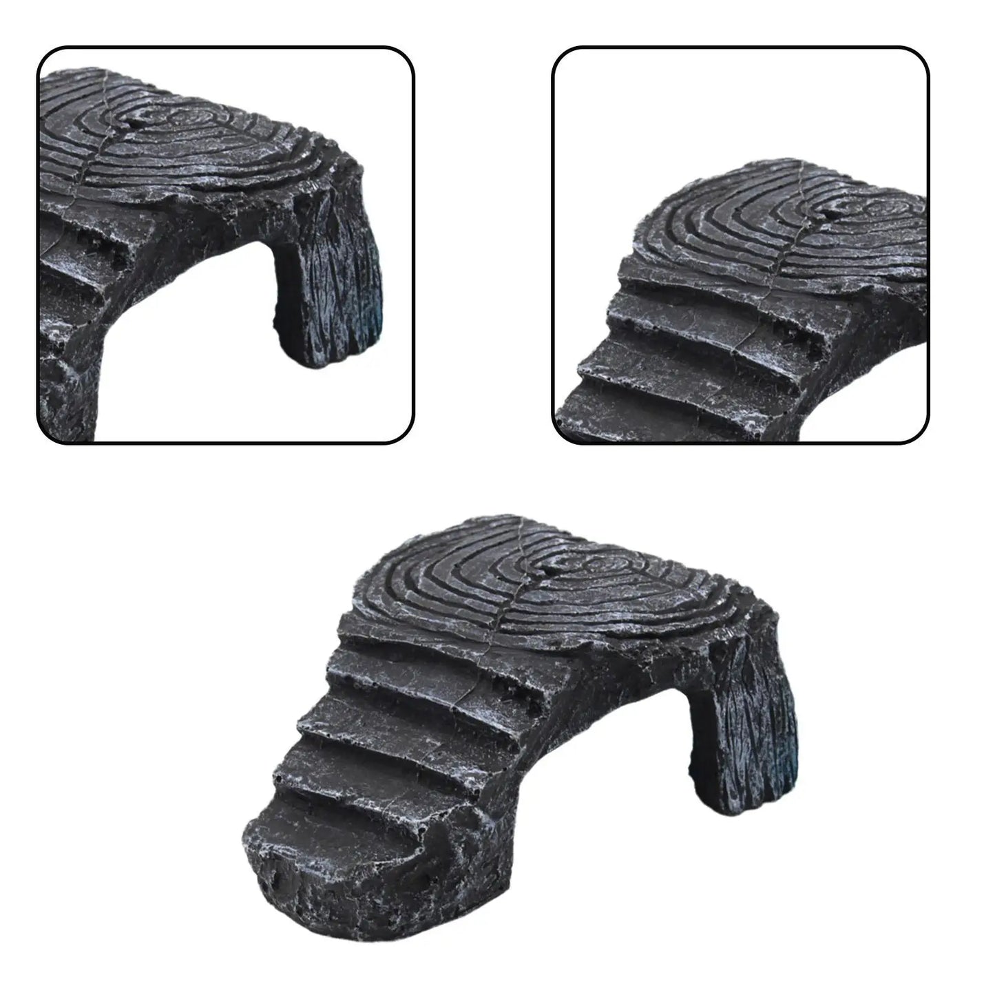 Turtle Resting Basking Platform Hide Out Reptile Tank Ladder for Frog Small Reptiles Semi Aquatic Animals Tortoises Terrapin
