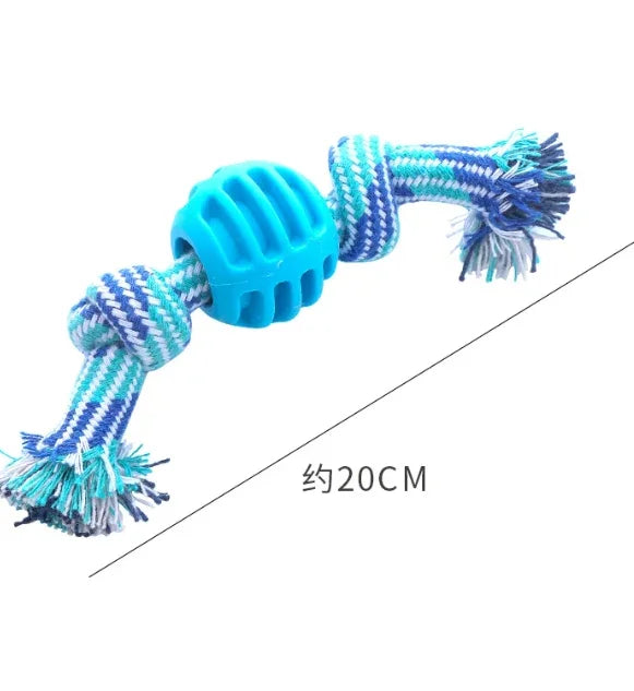 Dog Ball Toy with Rope Interactive Leaking Balls for Small Large Dogs Bite Resistant Chew Toys Puppy Training Pet Accessories