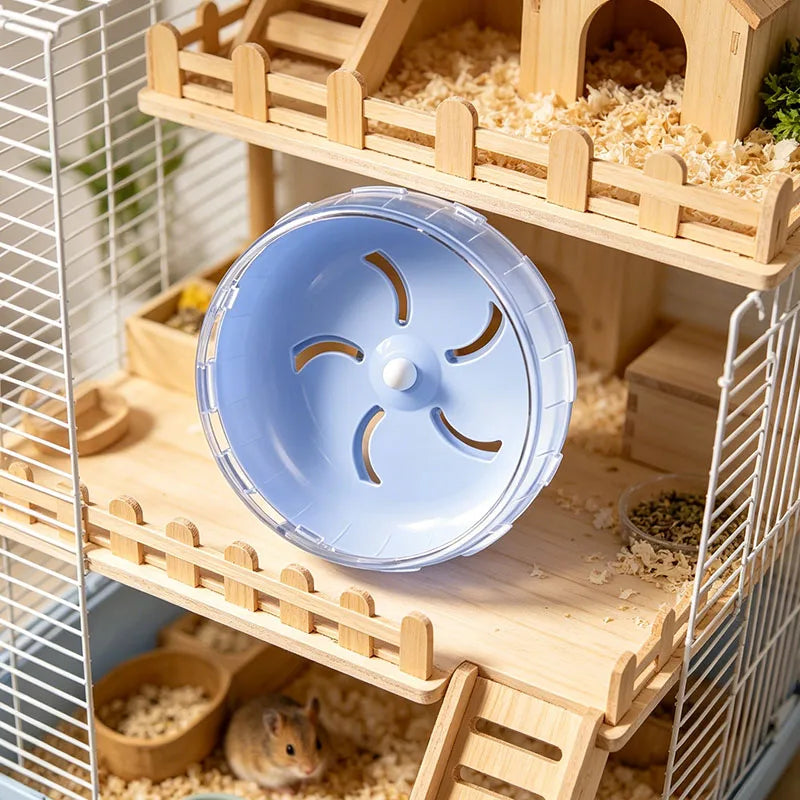 Hamster Wheel, a Rotating Device Suitable for Small Pets, with a Smooth Surface, Suitable for Hamsters, Gerbils, and Mice