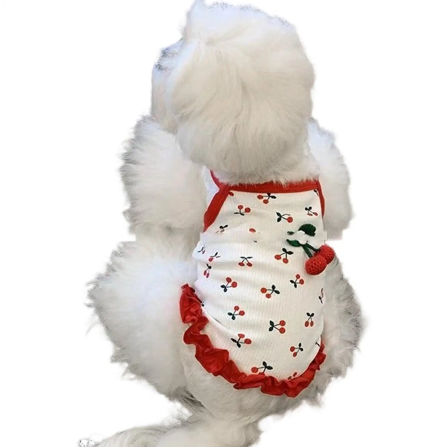 pet Vest Cat Clothing Cute Dog Clothing for Small Dog Cherry Dog Vest Summer Breathable Vest Breathable Soft Pet Clothes