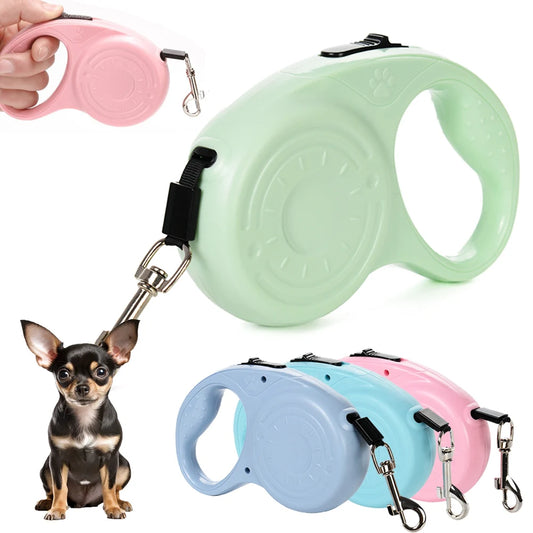 Dog Leash for Small Medium Dogs Cats Outdoor Hiking Pet 3m 5m Retractable Automatic Extending Traction Rope Chihuahua Supplies