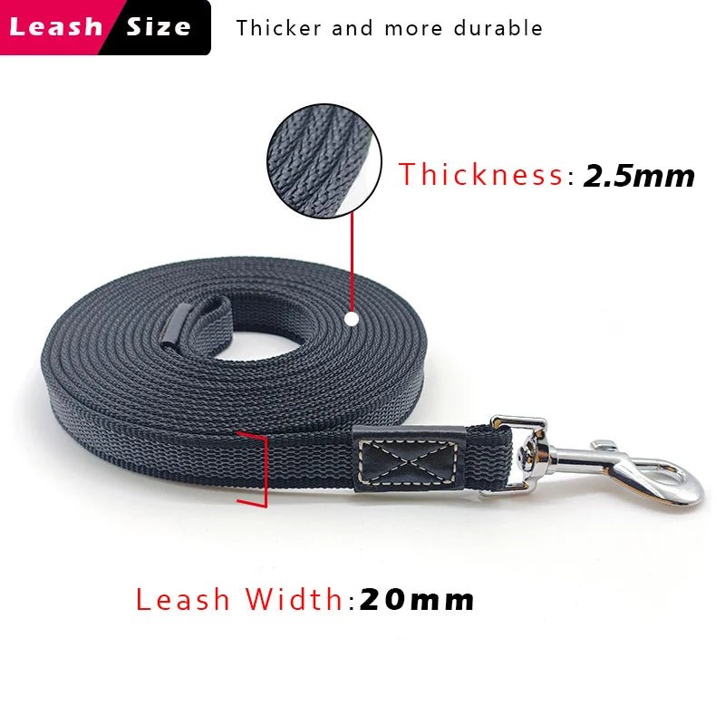 Small Big Dog Leash 1M 2M 3M 5M Non Silp Pet Rope 5 Meters Rubber Long Leashes 7M 10M  Durable Straps Outdoor Training  Supply