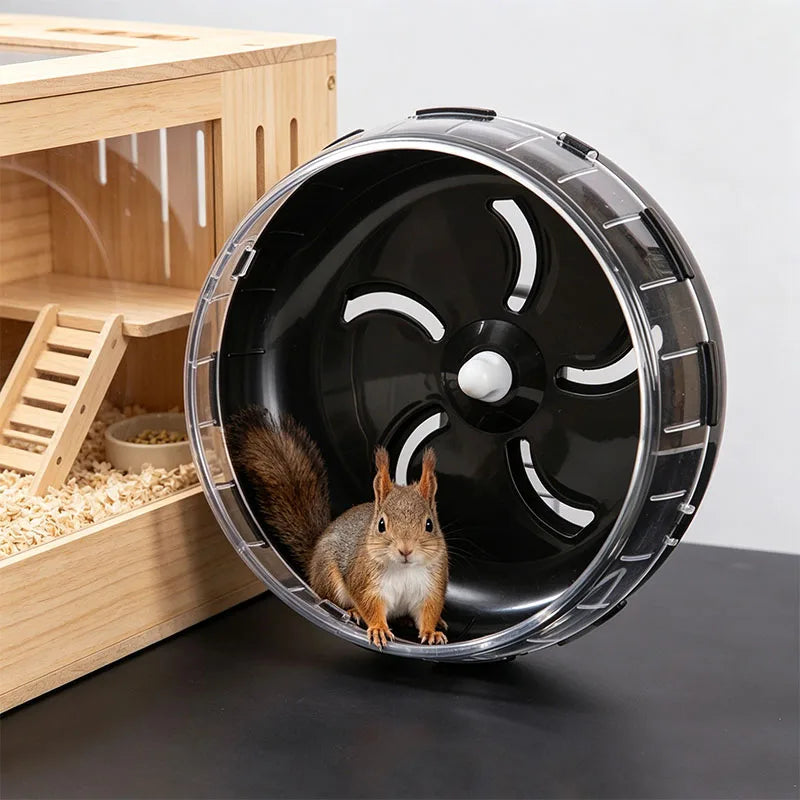 Hamster Wheel, a Rotating Device Suitable for Small Pets, with a Smooth Surface, Suitable for Hamsters, Gerbils, and Mice