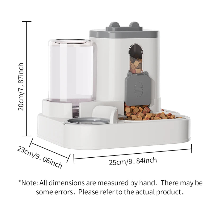 Pet large-capacity feeder integrated automatic water dispenser cat food bowl dog feeding bowl cat bowl dog bowl pet supplies