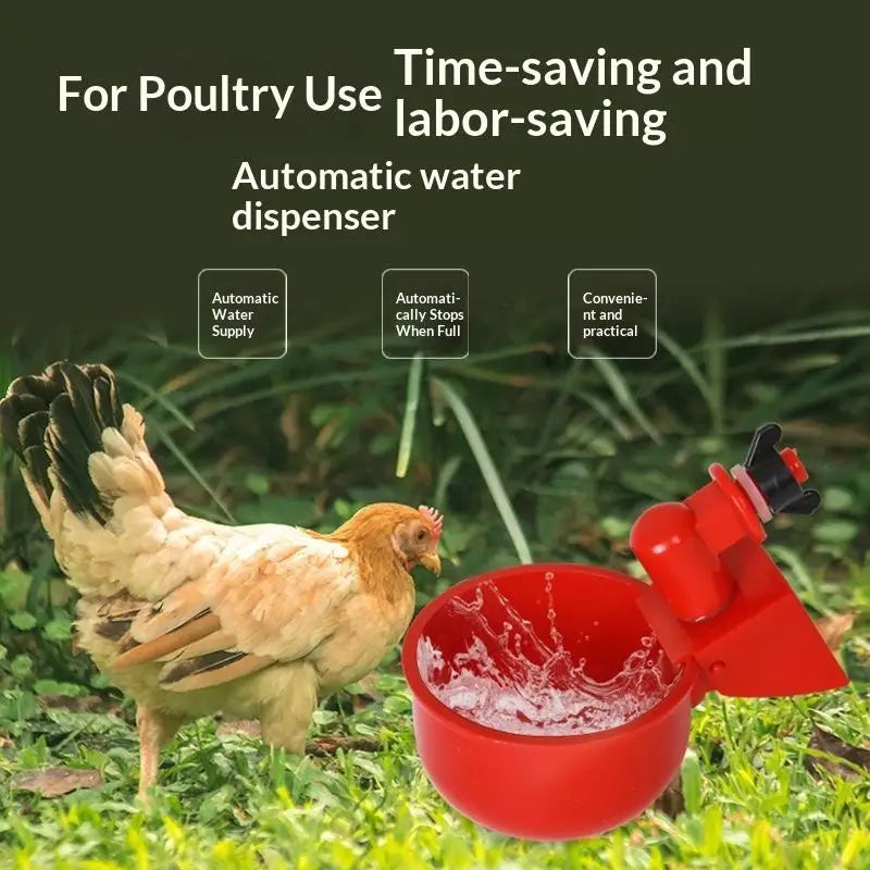 Chicken Drinking Bowl Poultry Automatic Water Dispenser Pigeon Automatic Water Dispenser Small Chick Feeding Bowl Chicken Coop