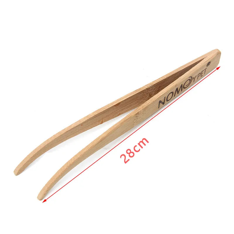 Reptile Feeding Tools 16.5/28cm Bamboo Tweezers Reptile Insects Lizard Gecko Turtle Snake Spider Bird Feeding Cleaning Tool