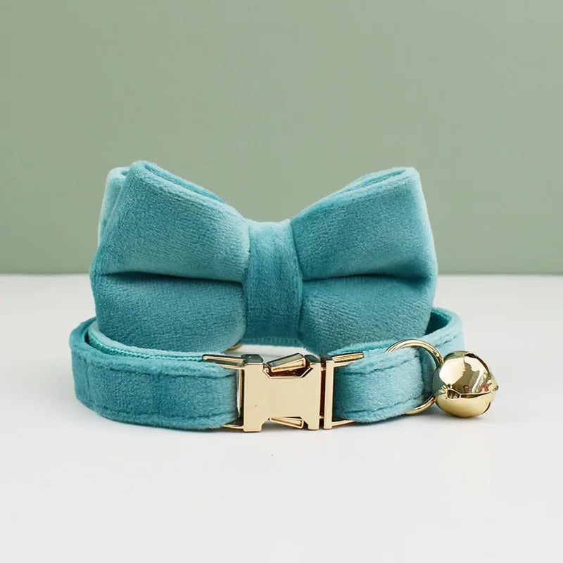 Title (SEO, ≤60 chars): Velvet Cat Collar With Bowknot And Breakaway Adjustable