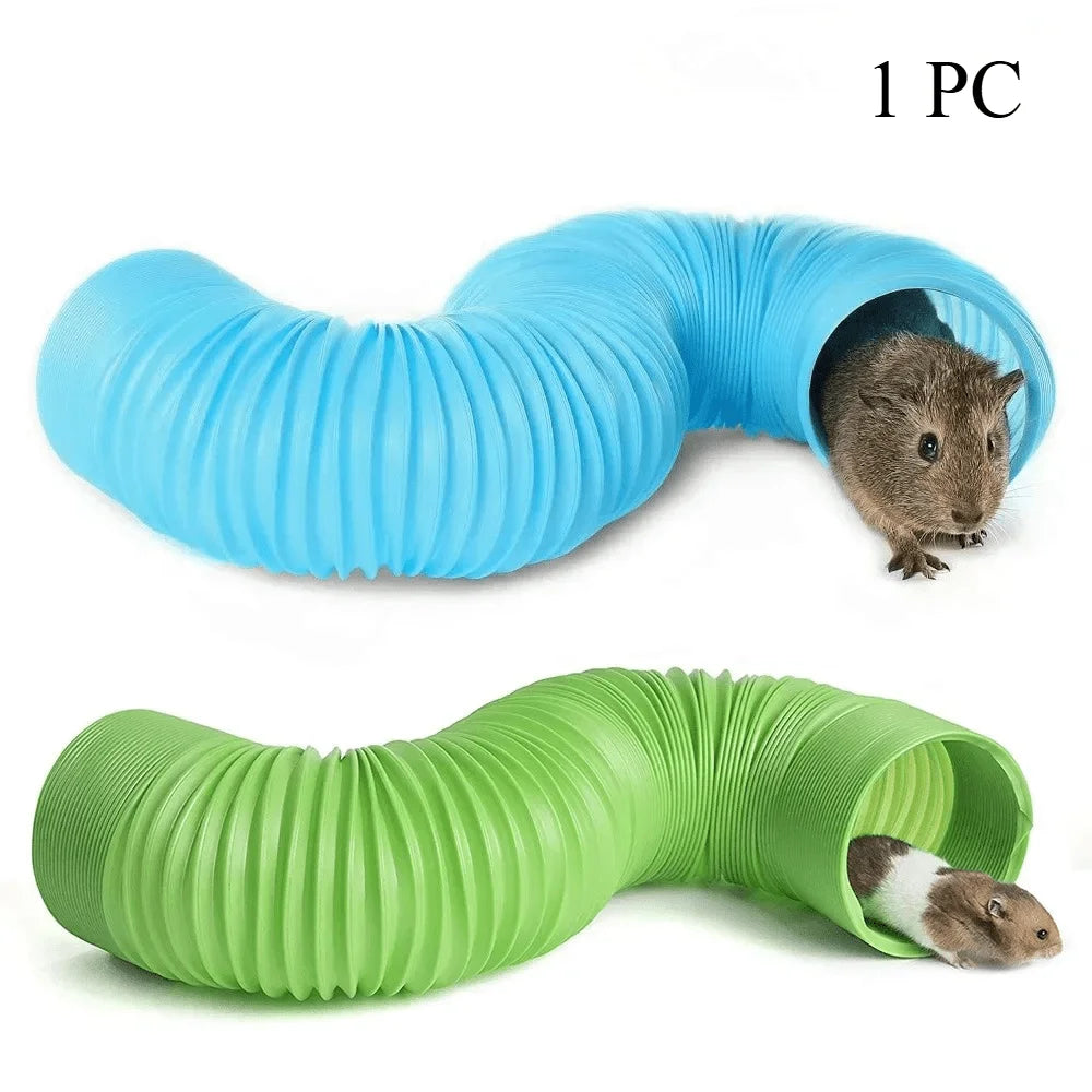 Hamster Game Pipeline Small Pet Fun Tunnel Telescopic 100cm Pipe Guinea Pig Hedgehog Totoro Ferret Product Rat Toys Stretch Tube