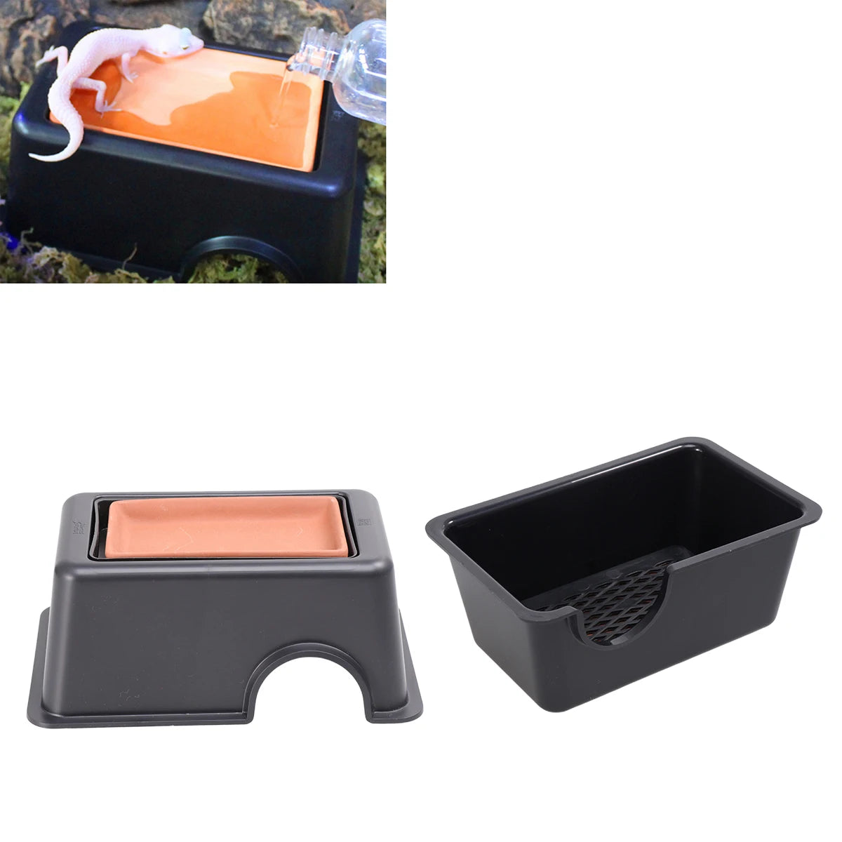 Reptile Hide Rest Cave Reptile Accessories Animal Rest Nest Rest Hide Pet Supplies Habitat Humidifying for Reptile Pets Toys