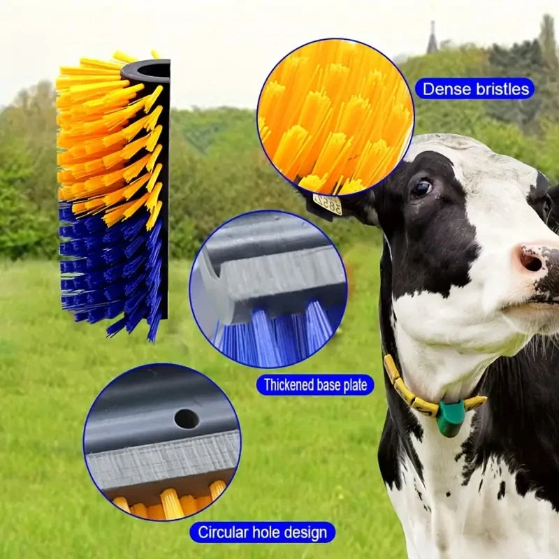 Farm Small Cattle Body Brush, Horse Body Brush, Dairy Cow Cleaning Brush, Cattle & Horse Universal Grooming Brush
