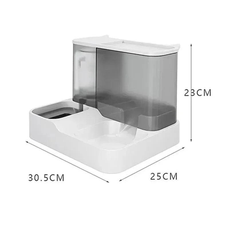 PetFlow SmartFeeder Pro 2.2L Dual Water Dispenser For Dogs - Auto Feeding And Hydration Convenience