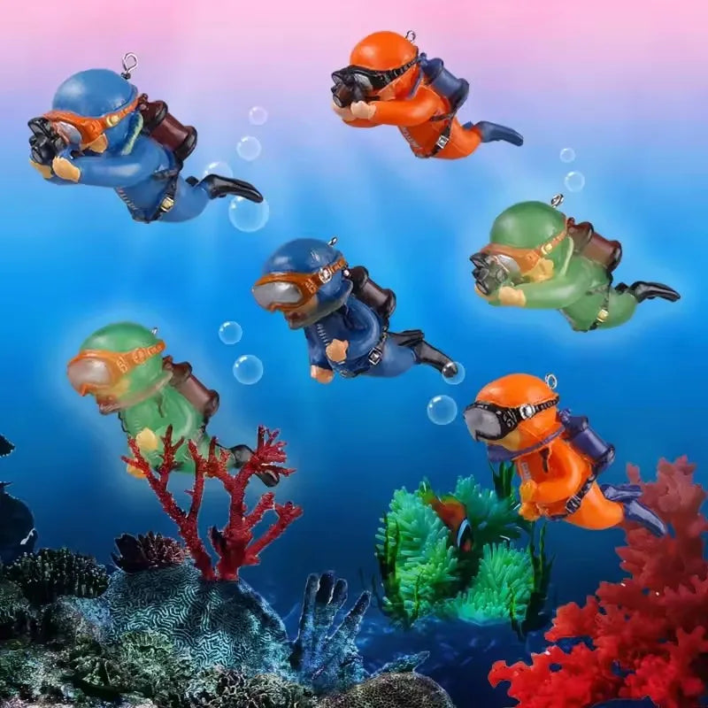 Fish Tank Decorations Aquarium Accessories Floating Diver Aquarium Ornaments Small Floating Ball Aquarium Accessories