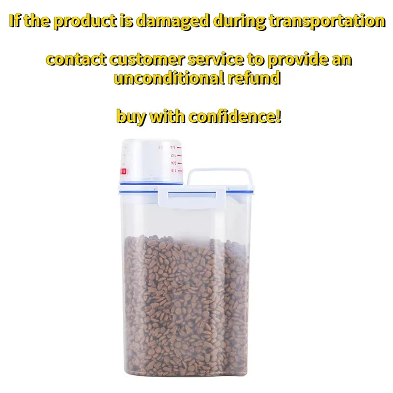Airtight Food Storage Container Large Capacity Kitchen Rice Bucket Pet Food Dispenser Grains Moisture And Insect Proof EasyClean