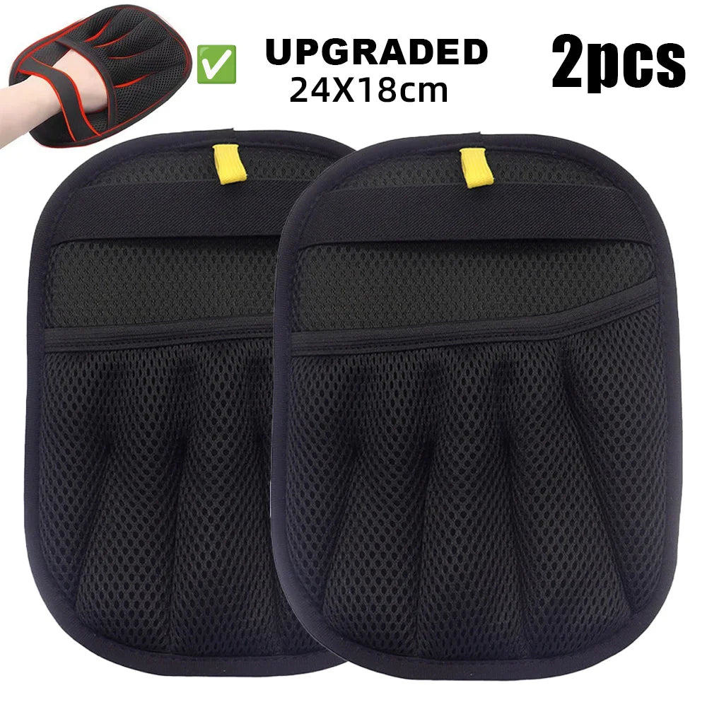 Upgraded Pet Hair Cleaning Removal Gloves Pet Grooming Finger Glove Reusable Sofa Carpets Cat Dog Hair Cleaning Tools