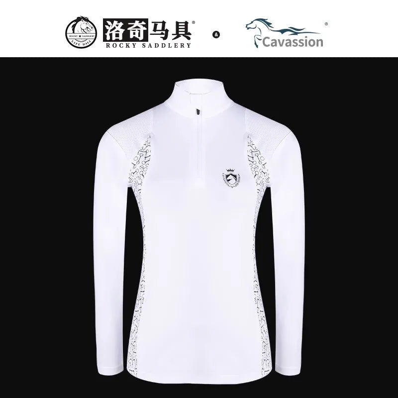 cavassion equestrian long sleeve T shirt riding horse competition horse riding equestrian euipments