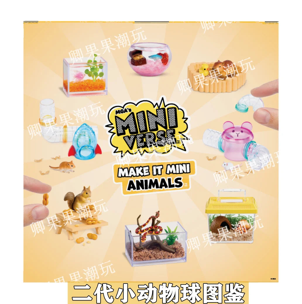 New Genuine Miniverse Animal 2nd Generation Blind Ball Mini Verse Animal Series Diy Mini Pet House Pet Ball Mystery Box Gift Toy