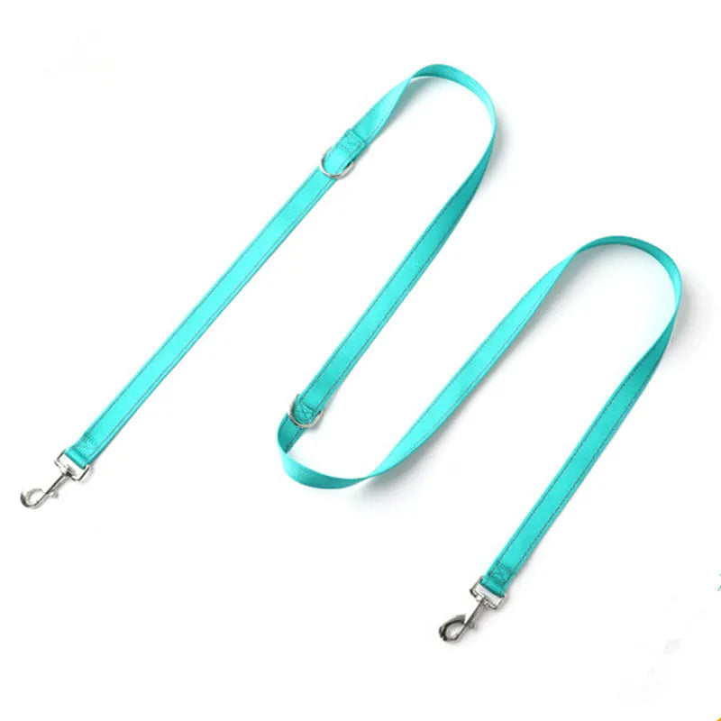 PawGuard Reflective Double Dog Leash Kit - Quick Release Dual Lead For Safe Two Dog Walks At Night