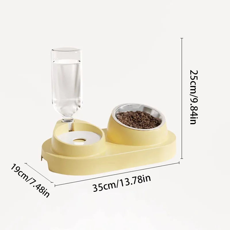 Pet Bowls Automatic Water Dispenser Feeder Cat Dog Food Water Bowl Non-Slip Pet Feeding Supplies