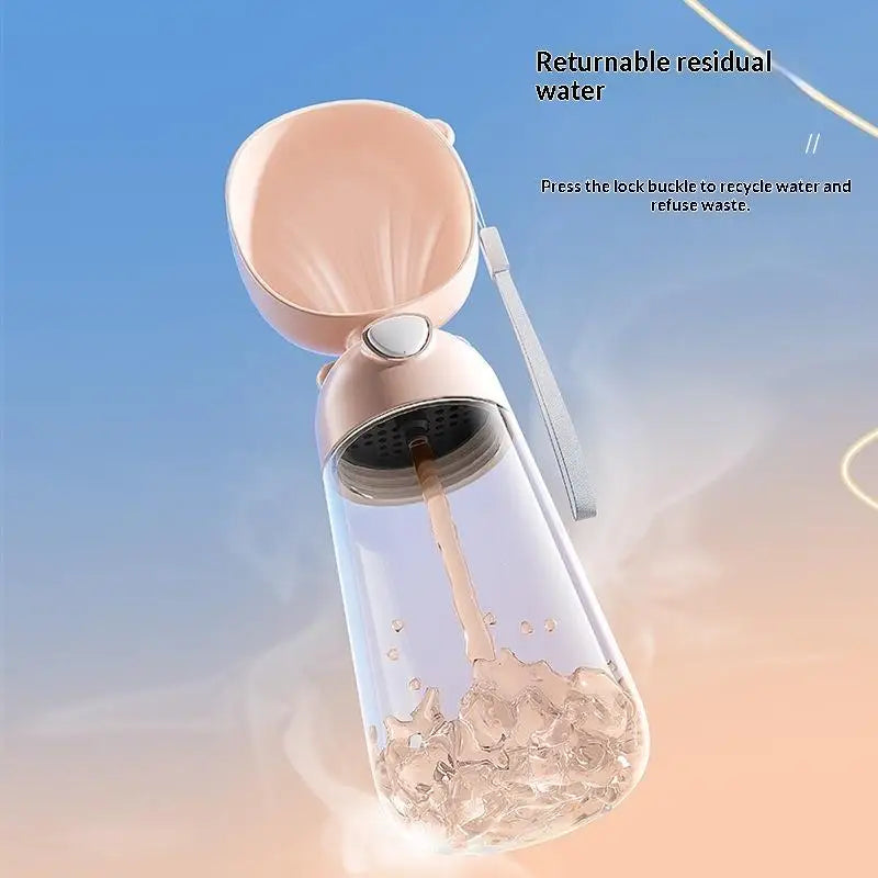Portable Pet Water Bottle Feeder Dog Outing Water Cup for Outdoor Walking Multi Functional Pet Companion Cup Dispenser Supplies