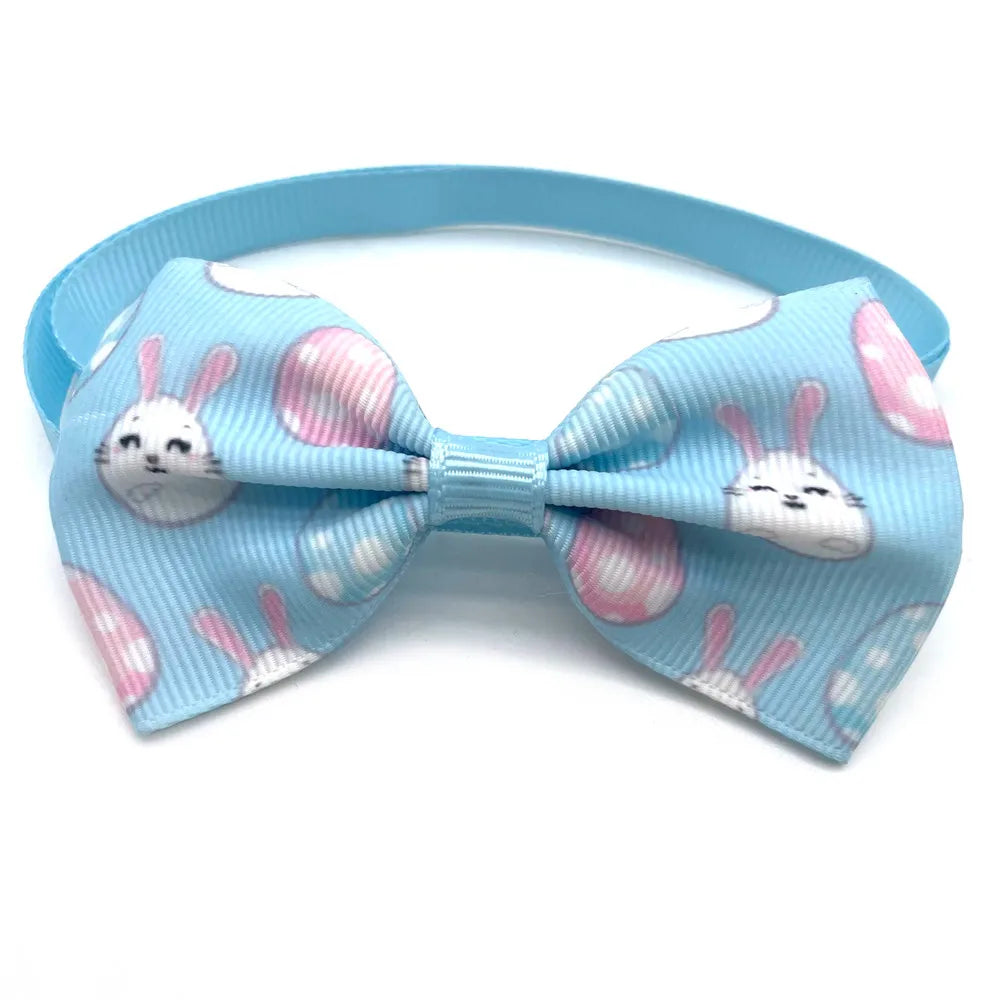 30/50pcs Pet Puppy Dog Bow Ties Easter Rabbit Style Small Dog Bow Tie Accessories Puppy Collars Adjustable Necktie Pet Supplies
