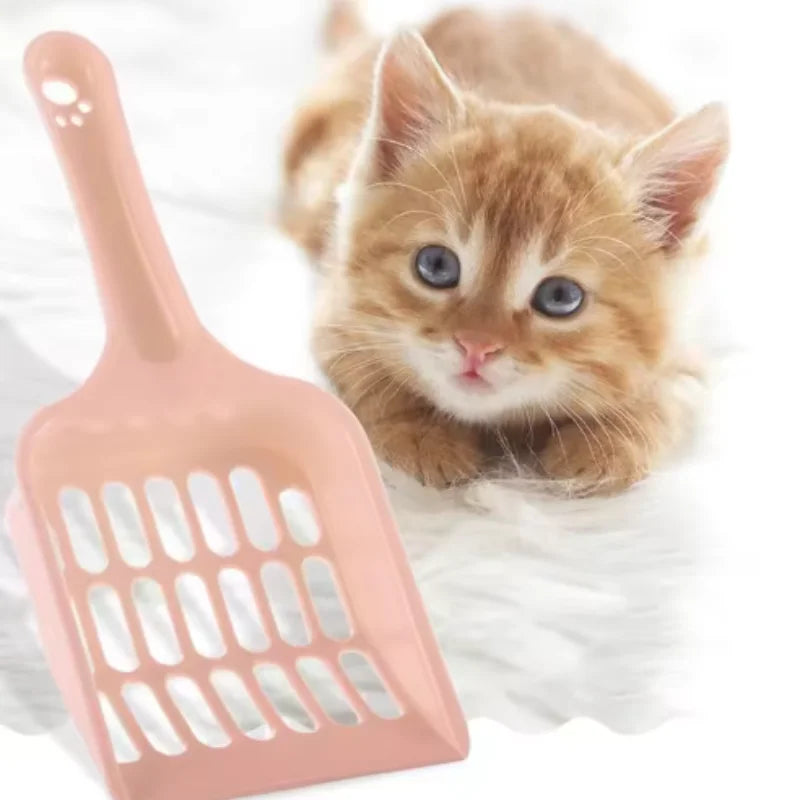 New Pet Litter Shovel Candy Color High Appearance Horizontal Handle Cat Toilet Shovel Poop Pickup Cat Cleaning Supplies